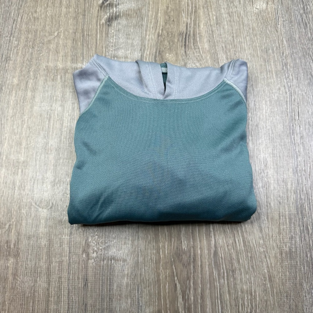 Burgeon Outdoor Mens Green Colorblock Lightweight Mountain Raglan Hoodie Size L - Picture 10 of 10